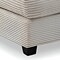Homeroots 54" Beige Fabric Modular USB Sleeper Sofa 568284 - alternate 5