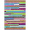 Homeroots 3' X 5' Lavender Orange And Lime Green Striped Washable Indoor Outdoor Area Rug 613290 - alternate 7