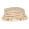 Homeroots 14" X 20" Beige and Pink Striped Cotton Throw Pillow With Fringe 529219 - alternate 4
