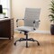 Leisuremod Harris High-Back Faux Leather Swivel Office Chair, Iron Frame HOTBL19TL - alternate 5