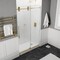 Anzzi 60in x 76in Frameless Shower Door with Sliding in Brushed Gold with Tsunami Tempered Clear Glass SD-FRLS06102BG - alternate 5