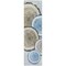 Homeroots 8' Runner Blue Gold and Gray Faux Bois Washable Non Skid Indoor Outdoor Runner Rug 564402 - alternate 4