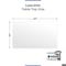 Fab Glass And Mirror 24X48in Rectangle Ultra Clear Glass Table Top, Flat Edge, Low Iron Extra Clear Tempered Glas LI-24x48REC6THFL - alternate 5