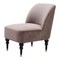 Homeroots 22" Taupe And Black And Gold Velvet And Upholstered Side Chair 556460 - alternate 5