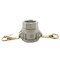 Firesafe 2-1/2" Female Camlock Coupler x 2-1/2" Female NPT Aluminum Fitting with Brass Handles - Style D 8613017 - alternate 4