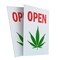 Signmission Cannabis Dispensary Open, Deluxe A-Frame & 2 Sign Inserts, Heavy-Duty Plastic Frame SBHD-C-2436-Cannabis Dispensary Open - alternate 3