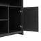 Flash Furniture Malaki 58 Inch Buffet Sideboard w/2 Soft Close Doors and Cntr Shelf, up to 65in. TV's, Black/Rattan EV-ET8114-ZZ-BLK-GG - alternate 6