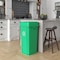 Regal Altair 23 Gallon Square Green Plastic Recycling Container with Drop Shot Swing Lid, Space-Saving Design ZR-TC-100-GN-23-SW-KIT - alternate 5