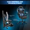 Yssoa Gaming Chair, Computer Chair with Footrest, Height Adjustable and 90 Deg-135 Deg Tilt Functio FNCHARGAME01BGFR - alternate 3