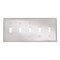Leviton 5-Gang Toggle Switch Wall Plate, White 88023 - alternate 1