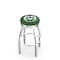 Holland Bar Stool Co 30" Chrome Colorado State Swivel Bar Stool, Accent Ring L8C3C30ColoSt - alternate 1