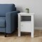 Homeroots 24" White Wood End Table With Shelf 332736 - alternate 4