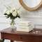 Homeroots Set of Two White And Gold Square Nesting Decorative Storage Boxes With Lids, 2PK 712923 - alternate 7