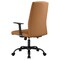 Leisuremod Evander Office Chair in Upholstered Leather & Iron Frame with Swivel & Tilt, Acorn Brown EO19LBRL - alternate 4