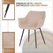 Leisuremod Markley Modern Leather Dining Arm Chair in Taupe, 2PK EC26TP2 - alternate 5