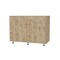 Homeroots 47in Natural Console Accent Cabinet With Three Shelves And One Drawer 488501 - alternate 1