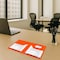 C-Line Products 8-1/2" x 11" Orange Two-Pocket Heavyweight Poly Portfolio Folder with Prongs, 25EA/BX, 6BX/CT 33962-BX - alternate 3