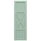 Ekena Millwork True Fit PVC Center X-Board Farmhouse Fixed Mount Shutters, Seaglass , 15W x 68H, PR TFP107FH15X068SG - alternate 5