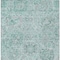 Homeroots 10' X 14' Teal Blue And Gray Damask Washable Indoor Outdoor Area Rug 603796 - alternate 6