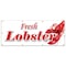 Signmission FRESH LOBSTER BANNER SIGN lobsters Maine Florida tails bisque signs B-96 Fresh Lobster - alternate 1