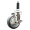 Service Caster 4 Inch 316SS Thermoplastic Rubber Swivel 7/8 Inch Expanding Stem Caster Brake SCC-SS316EX20S414-TPRB-TLB-78 - alternate 1