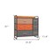 Homeroots 32" Gray Steel and Fabric Seven Drawer Dresser 484687 - alternate 3