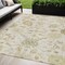 Homeroots 5' X 8' Ivory Green And Tan Floral Washable Indoor Outdoor Area Rug 605212 - alternate 1