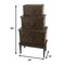 Homeroots 14" X 34" X 60" Brown, Wood, Cabinet 370376 - alternate 3