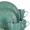 Elama Sea Foam Mozaic 16 Piece Luxurious Stoneware Dinnerware with Complete Setting for 4 EL-SEAFOAMMOZAIC - alternate 8