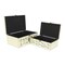 Homeroots Set of Two White Mirrored Glass And Solid Wood Box With Lid, 2PK 399683 - alternate 4