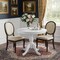 Homeroots 36" White Rounded Solid Manufactured Wood And Solid Wood Pedestal Base Dining Table 517753 - alternate 5