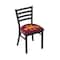 Holland Bar Stool Co BlackLogo Chair, VinylSeat L00418IowaSt - alternate 1