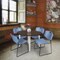 Regency Round Kahlo Breakroom Table W/ 4 Zeng Stack Chairs, 48 in W, 48 in L, Neo Walnut TPL48RNDNWCM44BE - alternate 4