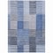Homeroots 8' X 10' Denim Blue And Navy Blue Striped Washable Indoor Outdoor Area Rug 581692 - alternate 7