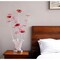 Homeroots 21" Silver and Clear Metal and Faux Crystal Red Roses Bedside Lamp 568835 - alternate 1
