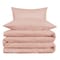 Homeroots Blush King Cotton Blend 1000 Thread Count Washable Duvet Cover Set 528114 - alternate 5