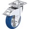 Blickle Swivel Plate Caster, PU, 6", Brake LE-ALBS 150K-14-FI-CO - alternate 1