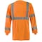 Occunomix LS T-Shirt, XBack, CN Logo, Class 3, Orng, M LUX-LSTP3BX-OM_CANARA_03 - alternate 1
