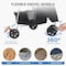 Simple Deluxe Pet Stroller for Dogs and Cats, Foldable 3-Wheel Dog Stroller with Storage, Cup Holder and Waterpro 3A88DOGSTROLERTC3LBK - alternate 5