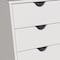 Homeroots 16" White Solid Wood Five Drawer Lingerie Chest 522812 - alternate 5
