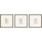 Homeroots Set Of Three Antique Botanical II Gold Framed Print Wall Art, 3PK 525895 - alternate 1