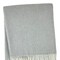 Homeroots 55" X 70" Light Gray And White Herringbone Cotton And Microfiber Woven Throw Blanket with Fringe 633086 - alternate 5