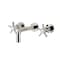 Kingston Brass Double-Handle Wall Mount Bathroom Faucet, Polished Nickel KS8126NX - alternate 1