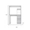 Homeroots 39" White Wood Computer Desk With Hutch 526174 - alternate 10