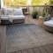 Homeroots 10' X 14' Taupe and Gray Ombre Washable Non Skid Indoor Outdoor Area Rug 563708 - alternate 5