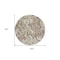 Homeroots 8' Beige Brown And Ivory Round Abstract Washable Indoor Outdoor Area Rug 600266 - alternate 5