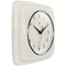 Infinity Instruments Square Retro Wall Clock, Ivory, 9.25" 13228IV-4103 - alternate 4