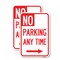 Signmission No Parking Anytime with Arrow Right, 18'' X 24'' 2 Signs, Heavy Gauge Aluminum, 2PK A-1824-2PACK-23778 - alternate 1