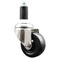Service Caster 3.5 Inch 316SS Hard Rubber Wheel Swivel 1-3/8 Inch Expanding Stem Caster SCC SCC-SS316EX20S3514-HRS-138 - alternate 1