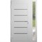Vdomdoors Front Exterior Prehung Metal-Plastic Door, Manux 8415 White Silk, Side Sidelite Transom, Office Com MANUX8415EXD-WS-W30+12xH80-RH - alternate 1
